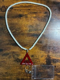 Image 1 of Convertible 1913 Pyramid Pearl Set/Lanyards 