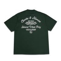 Image 2 of HOMIES HEAVY WEIGHT TEE - FOREST GREEN
