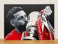 GRAEME SHINNIE ABERDEEN CUP WINNER ORIGINAL PAINTING