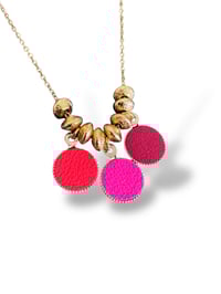 Image 2 of Collier pastilles - exotica pink