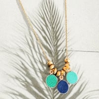 Image 1 of Collier pastilles - exotica blue