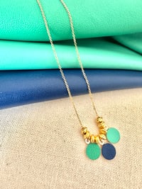 Image 3 of Collier pastilles - exotica blue