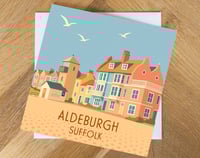 Aldeburgh Greeting Card. A Sunny Day in Aldeburgh