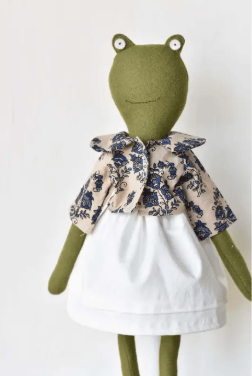 Image of Handmade Dolls- Frog and Bunny