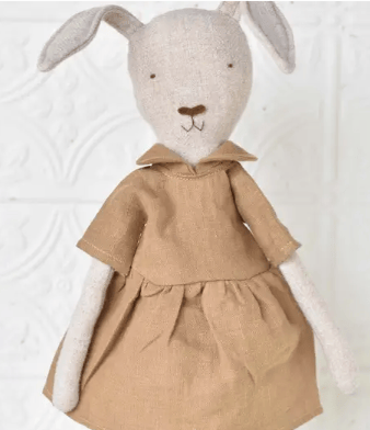 Image of Handmade Dolls- Frog and Bunny