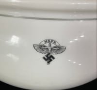 Image 2 of WW2 (Nazi Germany) NSFK Prepatory School Mess Hall Soup Tureen - Authentic 1943