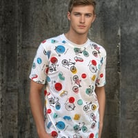 camiseta bicis blanca