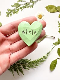 Image 1 of Whole - Mini Wood Burned Heart