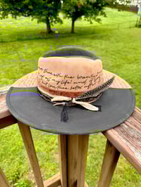 Image 4 of How Do I Love Thee Poem Hat