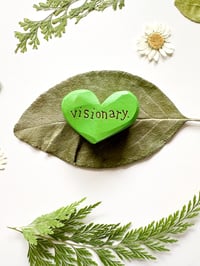 Image 3 of Visionary - Mini Wood Burned Heart