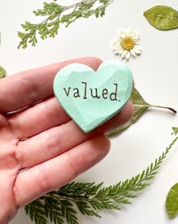 Image 1 of Valued - Mini Wood Burned Heart