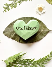 Image 3 of Trailblazer - Mini Wood Burned Heart