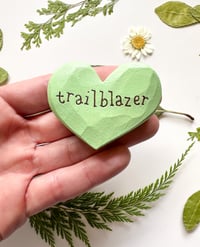 Image 1 of Trailblazer - Mini Wood Burned Heart