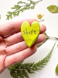 Image 1 of Shift - Mini Wood Burned Heart
