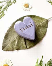 Image 2 of Rooted - Mini Wood Burned Heart