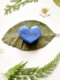 Image 3 of Reclaim - Mini Wood Burned Heart