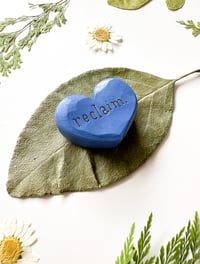 Image 2 of Reclaim - Mini Wood Burned Heart