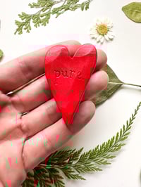Image 1 of Pure - Mini Wood Burned Heart
