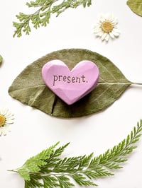 Image 3 of Present - Mini Wood Burned Heart