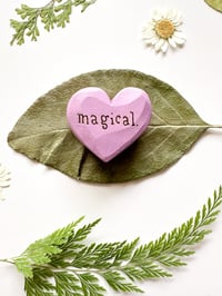 Image 3 of Magical - Mini Wood Burned Heart
