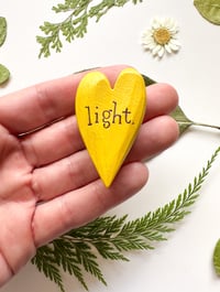 Image 1 of Light - Mini Wood Burned Heart