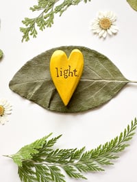 Image 3 of Light - Mini Wood Burned Heart