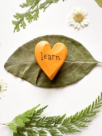 Image 3 of Learn - Mini Wood Burned Heart
