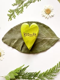 Image 3 of Kismet - Mini Wood Burned Heart