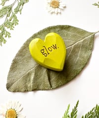 Image 2 of Glow - Mini Wood Burned Heart