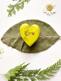 Image 3 of Glow - Mini Wood Burned Heart