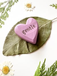Image 2 of Gentle - Mini Wood Burned Heart