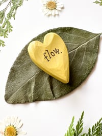 Image 2 of Flow - Mini Wood Burned Heart