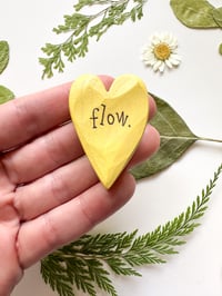 Image 1 of Flow - Mini Wood Burned Heart