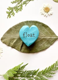 Image 3 of Float - Mini Wood Burned Heart