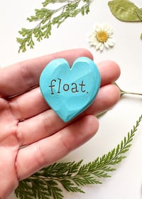 Image 1 of Float - Mini Wood Burned Heart