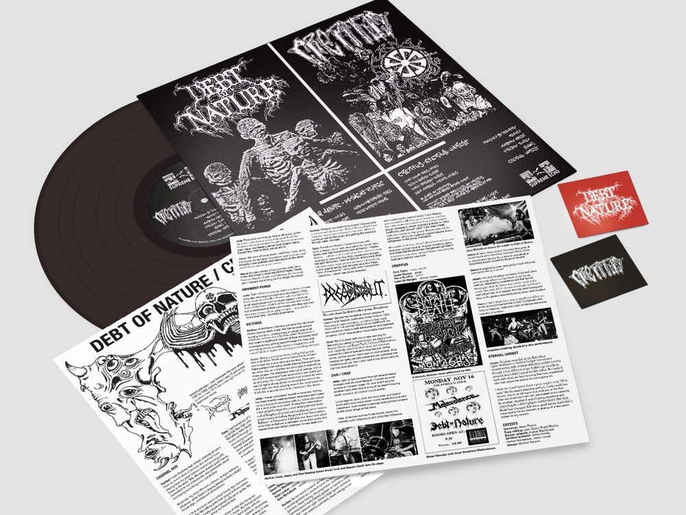 Image of DEBT OF NATURE / CREPITUS - "IMMINENT PURGE, ETERNAL UNREST" (1991-94) LP
