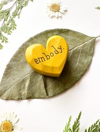 Image 2 of Embody - Mini Wood Burned Heart