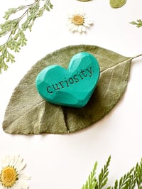 Image 2 of Curiosity - Mini Wood Burned Heart