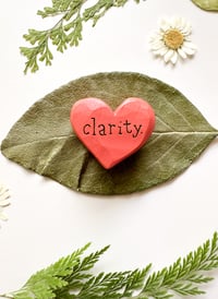 Image 3 of Clarity - Mini Wood Burned Heart