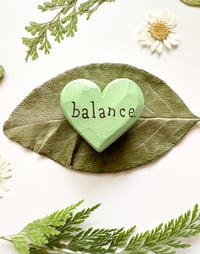Image 3 of Balance - Mini Wood Burned Heart