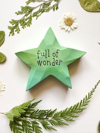 Image 3 of Full Of Wonder - Wood Burned Star
