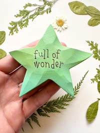 Image 1 of Full Of Wonder - Wood Burned Star