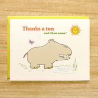 Image 1 of Hippo Thank You Card
