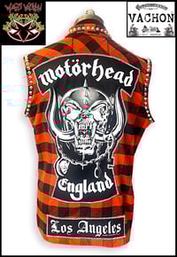 Image 1 of Marc Vachon Super Stud Sleeveless Flannel size Large