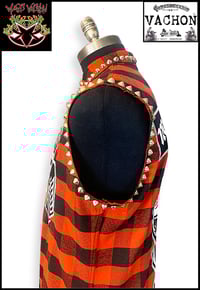 Image 5 of Marc Vachon Super Stud Sleeveless Flannel size Large