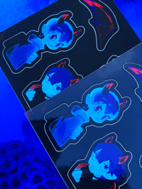 Image 1 of [oc] Vampire Chibi Sticker Sheet