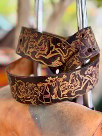 Image 2 of Original Tom Fugle Wild Times Leather Belt