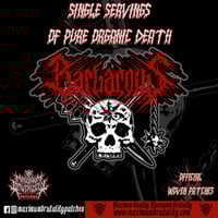 Image 1 of Barbarous "Barbaric Acts" Official Woven Patch