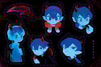 Image 4 of [oc] Vampire Chibi Sticker Sheet