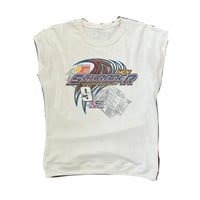 Image 1 of RaceCar T-Shirt Vest Upcycle 